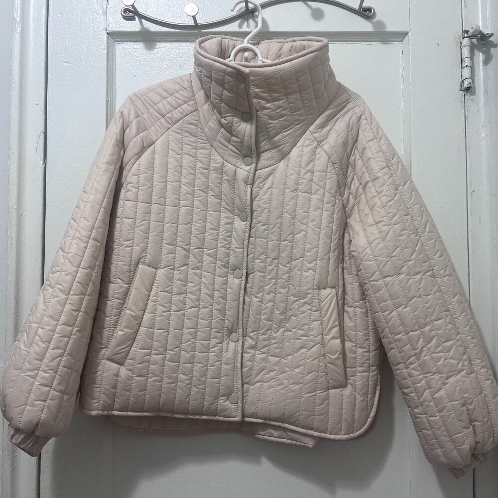 Kimberly C Classic Silhouette Quilted Snap Down Jacket